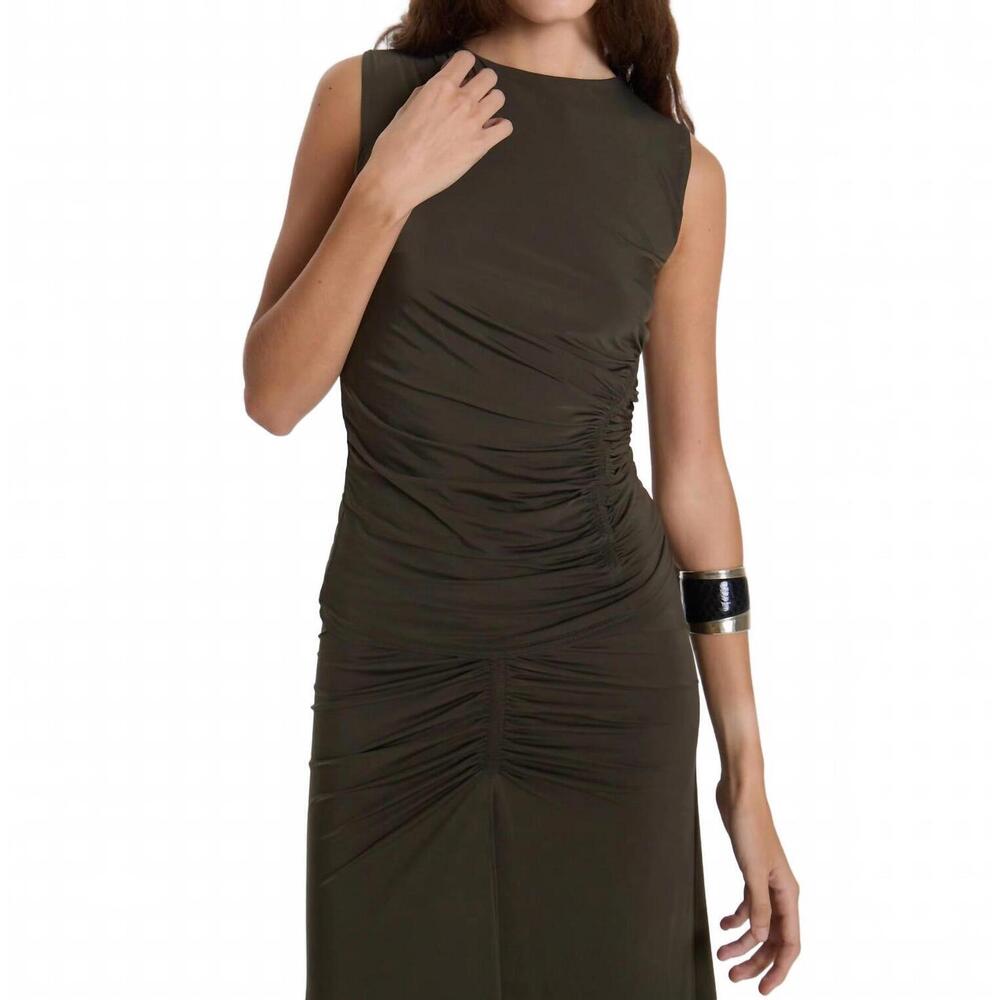NEW MARIA CHER woodland belle sleeveless top in green